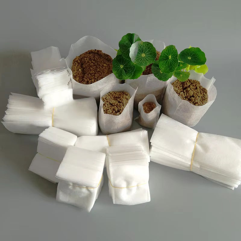 Biodegradable Nonwoven Seedling Plants Nursery Bags Fabric Planting Pots Garden Eco-Friendly Ventilate Growing Planting Bags